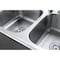 Gourmetier GKTD33227 Drop-in Double Bowl Kitchen Sink, Brushed GKTD33227 - alternate 3